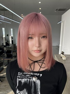 ノートエートル 西金沢(Nought etre) コーラルピンク10代20代ブリーチカラーピンクカラーペールピンク