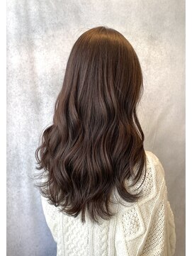 ヘアアンドメイク スタジオ ミムロ(HAIR&MAKE STUDIO MIMURO) 【レイヤーカット】ロングレイヤー・ミルクティーグレージュ