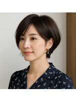 スープレックス ヘアーデザイン(SOUPREX HAIR DESIGN)&nbsp;大人の美フォルムショートボブ　20代 30代 40代 50代 60代 学割