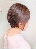 ミディアムヘア/暗めカラー/グランマッシュ/天王町HA108