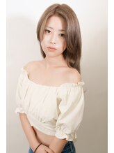 アンアートソーホー(an art soho) ロング×ミルクティーベージュカラー