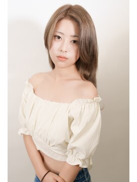 アンアートソーホー(an art soho) ロング×ミルクティーベージュカラー