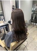 ショコラブラウンイメチェン大人ガーリー似合わせカット所沢