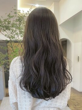 ヘアーアイスカルテット(HAIR ICI QUARTET) 大人可愛いダークグレージュブリーチなし透明感ロング
