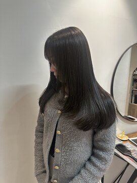 コル 市川(cor) 再整ケアカラー(髪質改善)×ミディアムレイヤーカット