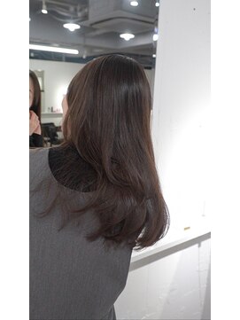 ミヨン 京都烏丸店(miyon) 【miyon】韓国レイヤーカット×暗髪カラー×髪質改善