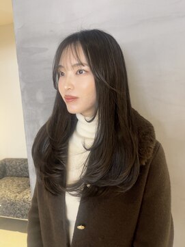 エミュ 伏見 国際センター(emu) 顔周りレイヤー/レイヤーカット/トレンドヘア