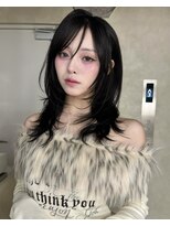 サンドレオ 新宿店(sand Leo)&nbsp;ミディアムレイヤーカット/髪質改善/韓国/前髪/新宿/ブリーチ