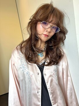 ニコフクオカヘアーメイク(NIKO Fukuoka Hair Make) 【NIKO】ブリーチなしダブルカラー.ベージュ.福岡レイヤーカット