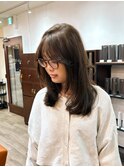 ヘーゼルベージュ　ブリーチなしダブルカラー