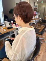 ナック 茶屋町(knack chayamachi)&nbsp;艶感ショートボブ×暖色ブラウン/阪急梅田