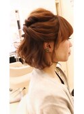 大人可愛いボブ☆ハーフアップ