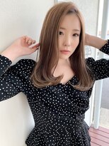 クマ(kuma.)&nbsp;大人ワンカール/ミディアムヘア/ゆるウェーブ/20代30代40代ヘア