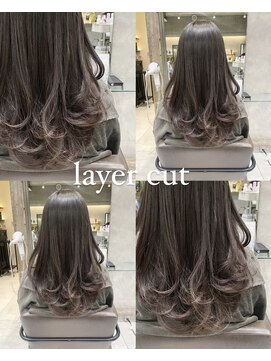 トルネード(TORNADO) 韓国風レイヤーカット ヨシンモリ アッシュブラウン＊M55