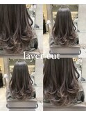 韓国風レイヤーカット ヨシンモリ アッシュブラウン*M55