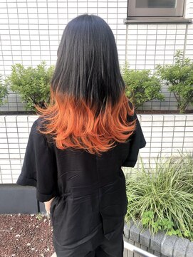 ラッズプラスエイチ(Lads+h) オレンジカラー　グラデーション