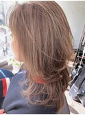 テラコッタ/ミニウルフ/デジタルパーマ/くすみブルー*三軒茶屋駅