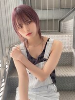 リアイス(Re:ICE) ミニウルフ/くすみブルー/流れるレイヤー/インナーハイライト