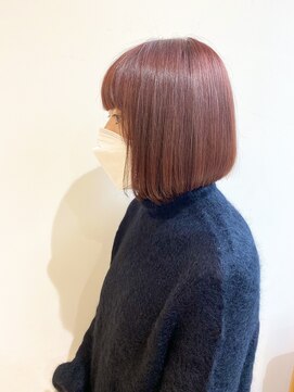 ネオリーブギンザ 銀座店(Neolive GINZA) 前下がりボブ×オレンジカラー