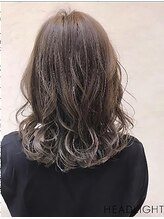 アーサス バイ ヘッドライト 盛岡店(ursus by HEADLIGHT) ミディアムレイヤーボブ暗めカラーデザインカラーココアブラウン