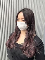 リベラ(LIBERA) 《TARO》くびれヘア 韓国ヘア 初カラー 黒髪卒業 ピンクパープル