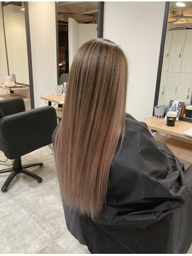 ラフ 難波店(LAFF) #黒髪#ボブルフ#ネビージュ#小顔#ワンレン