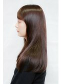 酸性ストレートで柔らかく艶のあるストレートヘアに☆