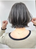 ボブ/インナーカラー/縮毛矯正髪質改善/ショートボブ/白髪ぼかし