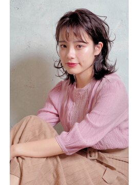 クシュ 所沢東口店(kusyu...) 前髪マチルダボブピンクベージュインナーグレージュウルフ所沢