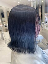 アヴァンス 深井店(AVANCE.) ブルーブラック×透明感×切りっぱなし