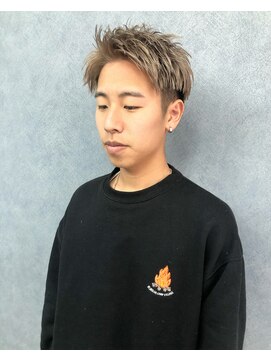 クレオ 福大通り店(CREO) ミルクティーベージュ×アップバングショート