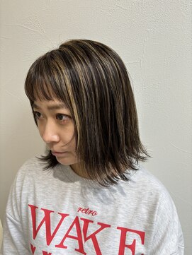 グラフ 立川(Graph.) コントラストハイライト外はねボブオン眉フェイスレイヤー