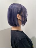 ラベンダー×ボブ