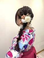 プリマ 新宿(PRIMA) ふわふわサイド編みおろしアレンジ