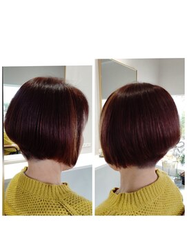 美容室こと 刈上げボブ