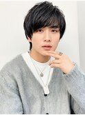20代30代メンズクラウドマッシュ丸み束感ビジカジトレンド