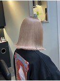 透明感シルバーベージュ/髪質改善/ブリーチカラー/ENTER 天神店