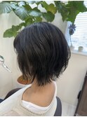 動きある外はねミディボブ