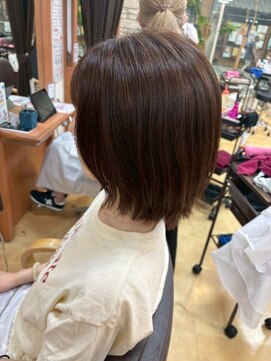 ヒラトヤ 肴町店 結べるボブ*マロンベージュ*髪質改善ストレートモテ*20代
