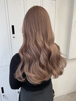 ペレ 梅田(PELE)&nbsp;くびれヘア/アプリコットオレンジ/ハイライトカラー/梅田