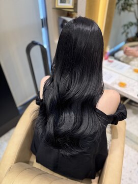 プアメリア 名古屋(Puamelia) ブルーブラック/透明感カラー/艶髪/艶カラー