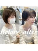 【30代/40代/50代】ショートボブ/フェイスレイヤー/阪急豊中