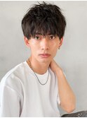 20代30代40代◎ブルーブラック束感フェザーパーマモテ髪大人