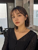 ファルベ(Farbe)&nbsp;ココアベージュ/小顔に見せるヘア/黒髪カタログ/オリーブグレー