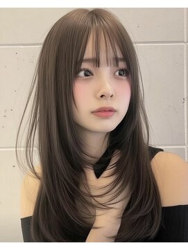 ハム 立川(hum) ココアベージュ/オリーブグレー/小顔/黒髪[立川/髪質改善]