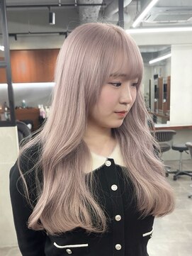 ニコ トウキョウ 渋谷(nico TOKYO) ダブルカラーホワイトピンクベージュハイトーン韓国レイヤー