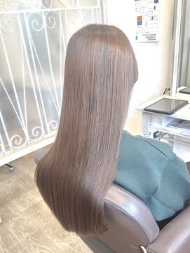 エルベ  茨大前店(elve) ブリーチなし × ベージュカラー