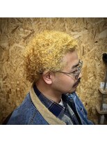グラウンドタイガー(GROUNDTIGER) ブリーチ×カーリーパーマ