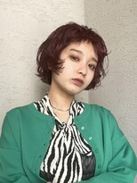 ニール 名古屋 伏見 丸の内(NEELU)&nbsp;【NEELU_take】ショートウルフ×レッドカラー