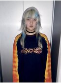 ブルー×ブラックのアクセント